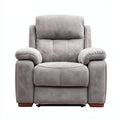 Sillones reclinables tela microfibra 97x103x109 cm - gris claro - función reclinable manual