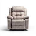 Sillones reclinables de tela 98x94x105 cm - beige - diseño moderno con respaldo acolchado