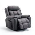 Sillones reclinables tela 91x96x103 cm gris oscuro - Funcion relax manual acolchado